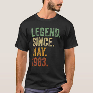 レトロ1983年誕生日1983年生まれ以来のメイ・レジェンド Tシャツ