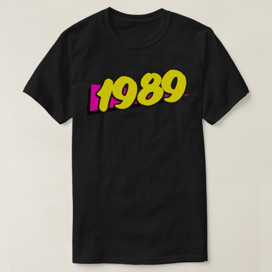 レトロ1989 Tシャツ (デザイン正面)