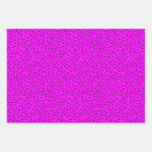 レトロ1990s 1980sネオンパターンラッピング紙 ラッピングペーパーシート (正面)