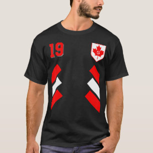 レトロ19 Canada Football Canadian Soccer Canada Fla Tシャツ