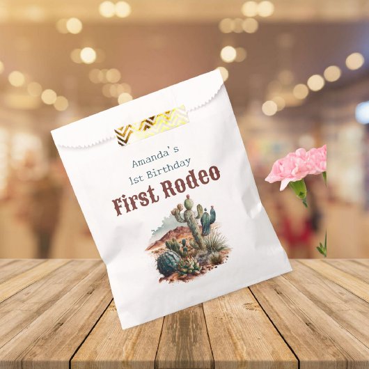 レトロ1stファーストロデオウエスタンサボス誕生日 フェイバーバッグ