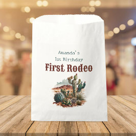 レトロ1stファーストロデオウエスタンサボス誕生日 フェイバーバッグ