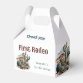 レトロ1stファーストロデオウエスタンサボス誕生日 フェイバーボックス (正面サイド)