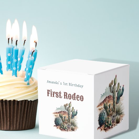 レトロ1stファーストロデオウエスタンサボス誕生日 フェイバーボックス