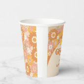 レトロ2グルービー誕生日紙カップ 紙コップ (右)