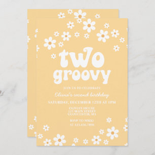 レトロ2グルーヴィデイジーボホフローラ2歳 招待状