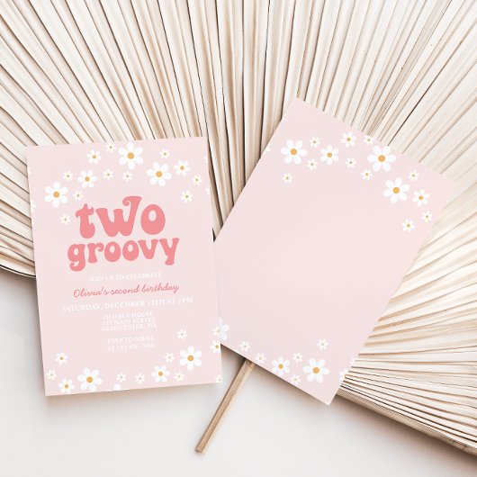 レトロ2グルーヴィデイジーボホフローラ2歳 招待状
