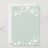 レトロ2グルーヴィデイジーボホフローラ2歳 招待状 (裏面)