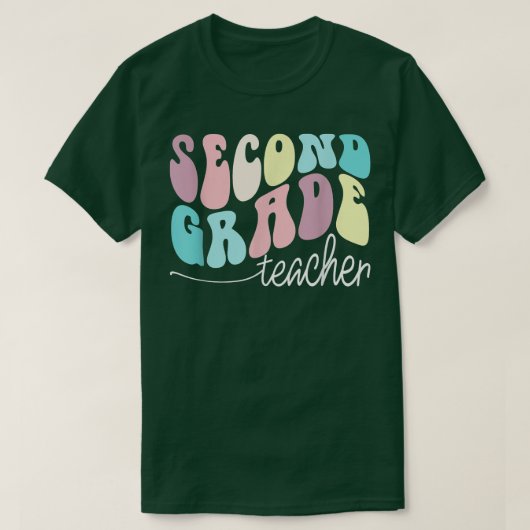 レトロ2年生先生レター2年生バックt tシャツ (デザイン正面)