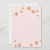 レトロ2野生デイジーボホ2歳の誕生日 招待状 (裏面)