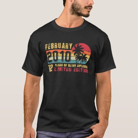 レトロ2010年2月12年旧限定版1 Tシャツ (正面)