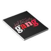 レトロ2023バレンタインデーGalentines集団 おもしろい ノートパッド (アングル)