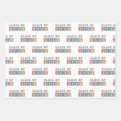 レトロ2023年卒業 ラッピングペーパーシート (正面)