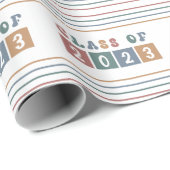 レトロ2023年卒業 ラッピングペーパー (ロールコーナー)