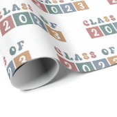 レトロ2023年卒業 ラッピングペーパー (ロールコーナー)