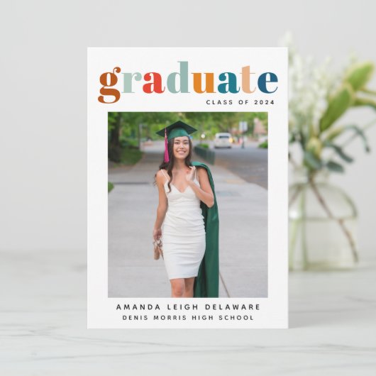 レトロ2024卒業写真の発表 案内状 (スタンド正面)