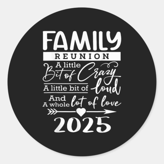 レトロ2025家族懇親会少しFuの熱狂するビット ラウンドシール (正面)