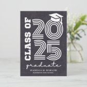 レトロ2025年高等学校卒業 案内状 (スタンド正面)