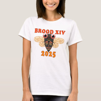 レトロ2025 Brood XIV Cicada Women's Shirt Tシャツ