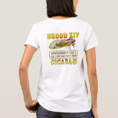 レトロ2025 Brood XIV Cicada Women's Shirt Tシャツ (裏面)