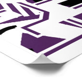 レトロ23コートパープル11 ポスター (角)