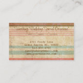 レトロ3のカップケーキのベーカリー 名刺 (裏面)