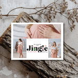 レトロ3写真ベビー妊娠告知 シーズンカード<br><div class="desc">共有写真クリスマス妊娠の発表を使用してフェスティバルの魅力のtouchであなたの喜ばしいニュースを。この素晴らしいカードは、あなたの成長する家族を紹介するために美しく額装された個人的な写真を備えている。このデザインには、クリスマスツリー、雪片、休日のアクセントなどのフェスティバル要素と、あなたのエキサイティングなニュースを明らかにする心温まるメッセージが組み込まれている。シーズン祝と新しい到着に最適な、この発表は、家族や友人との応援と共有を広げるための素晴らしい方法である。休日の魔法とベビーを期待する喜びを組み合わせたいカップルに理想的。</div>