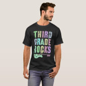 レトロ3年生の岩石ロックスター先生3 Tシャツ (正面フル)