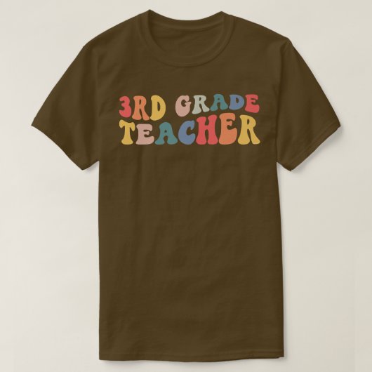 レトロ3級先生おもしろい3級戻る Tシャツ (デザイン正面)