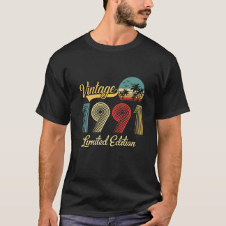 レトロ30年ヴィンテージ1991限定版30Th B Tシャツ