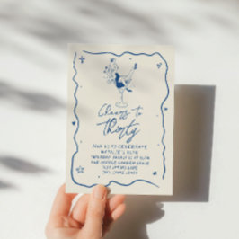 レトロ30応援から30歳の沿岸誕生日パーティー 招待状