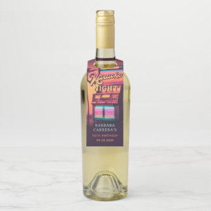 レトロ30歳の誕生日カラオケパーティー ボトルネックタグ