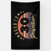 レトロ30歳の誕生日ユーモア 横断幕 (縦)