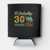 レトロ30th誕生日魚釣りギフトターニング30ベース 缶クーラー (正面)