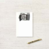 レトロ35mmフィルムカメラフォトグラファースケッチ ポストイット (デスク上)