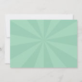 レトロ3dホリークリスマスすてきテキストデザイン 招待状 (裏面)