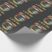 レトロ3D印刷新しい1つのプリントをエンジニアリング ラッピングペーパー (角)