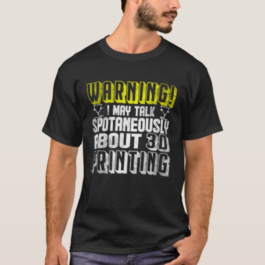 レトロ3D印刷3Dプリンタ4 Tシャツ (正面)