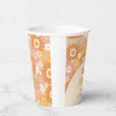 レトロ4つのずっとグルーヴな誕生日紙カップ 紙コップ (右)