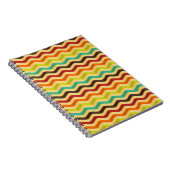 レトロ4のストライプ付き背景 ノートブック (右側)