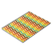 レトロ4のストライプ付き背景 ノートブック (左側)