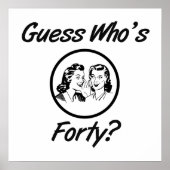 レトロ40歳 ポスター (正面)