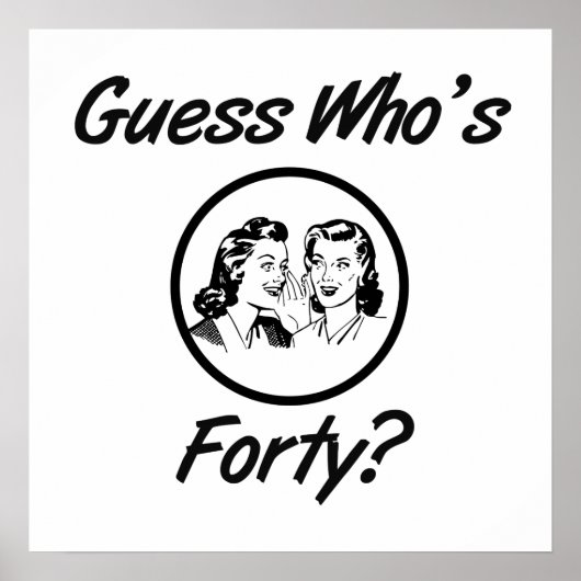 レトロ40歳 ポスター (正面)