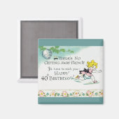 レトロ40歳 マグネット (正面/裏面)