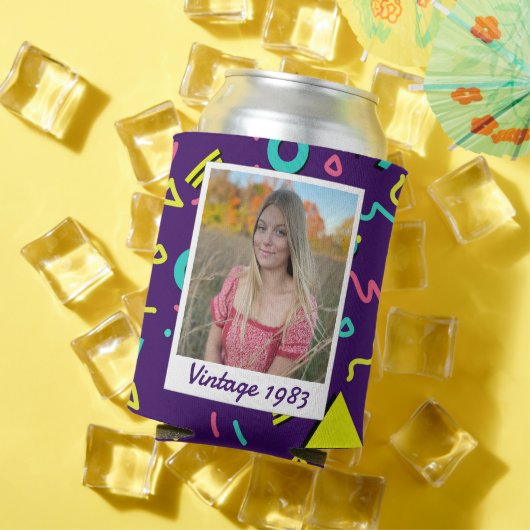 レトロ40th誕生日ヴィンテージ1983写真 缶クーラー (インサイチュ 夏)
