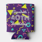 レトロ40th誕生日ヴィンテージ1983写真 缶クーラー (裏面)