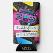 レトロ40th誕生日ヴィンテージ1985 80s スリム缶クーラー (裏面)