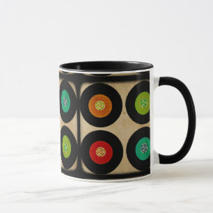 レトロ45のレコードのアルバム マグカップ