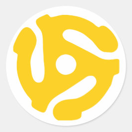 レトロ45レコードアダプタ ラウンドシール