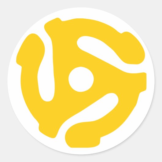 レトロ45レコードアダプタ ラウンドシール (正面)